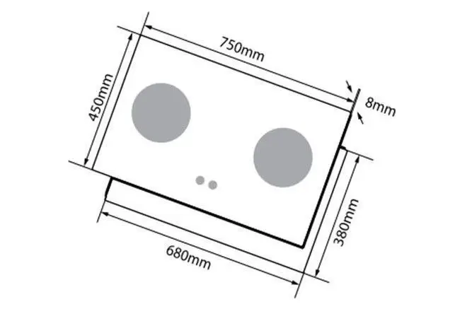 Bếp gas âm Canzy CZ-268 Caro