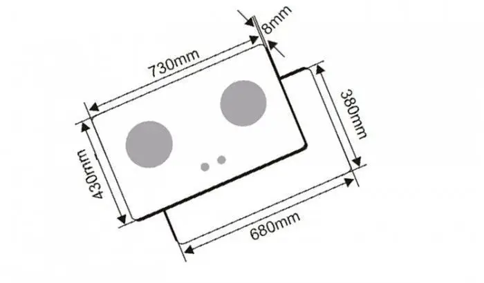 Bếp gas âm Canzy CZ-762