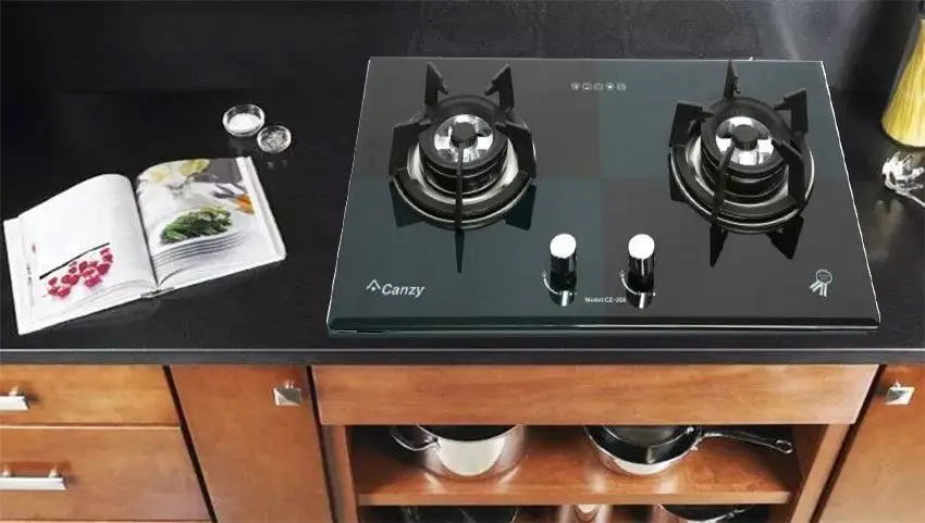 Bếp gas đôi âm kính Canzy CZ-268 XĐ