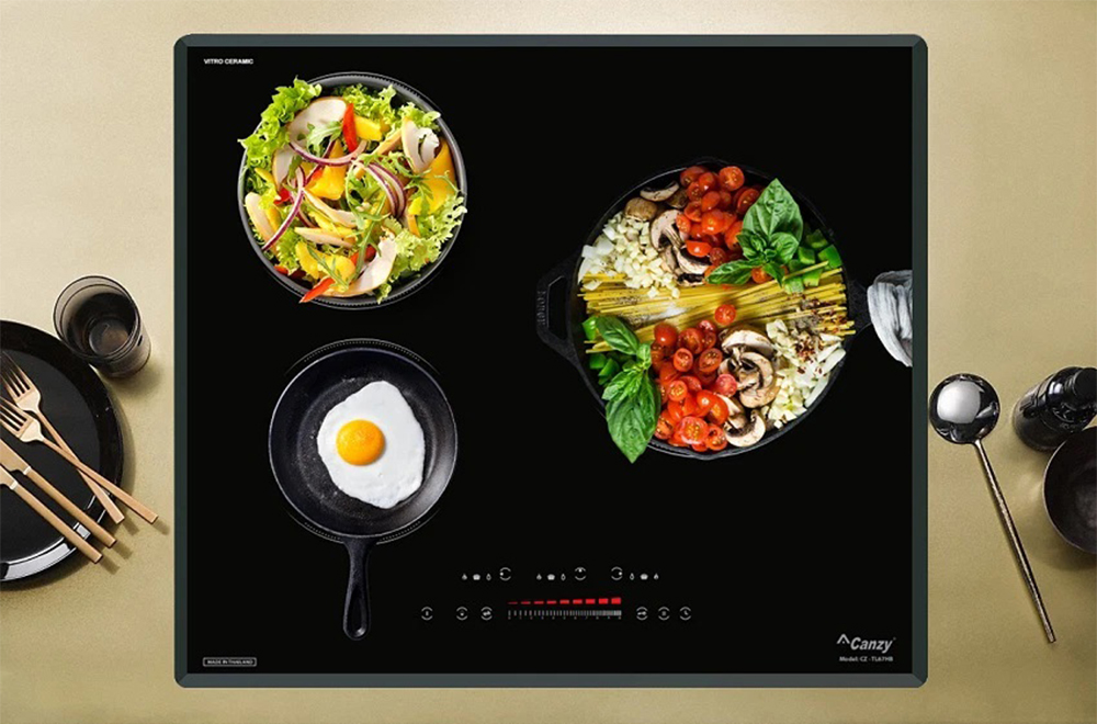 Bếp ba hồng ngoại điện từ Canzy CZ-TL67HB