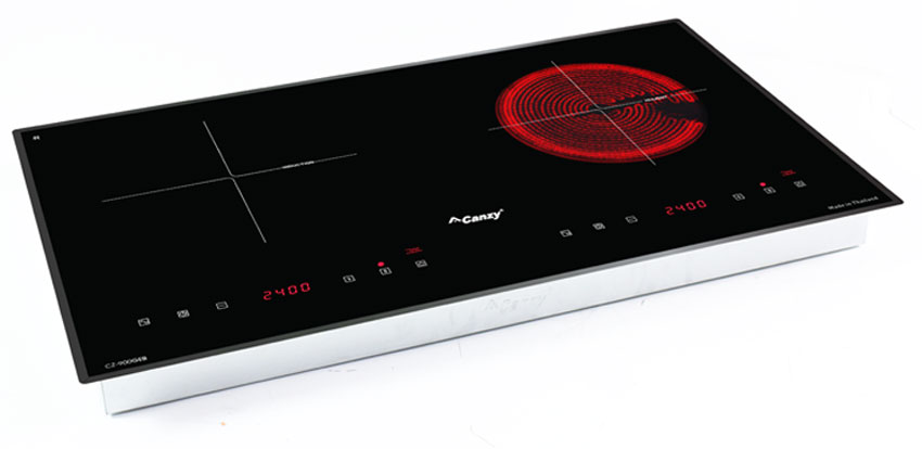 Bếp đôi hồng ngoại điện từ Canzy CZ-900GEB