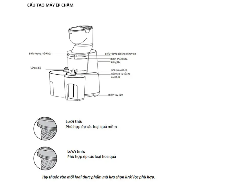 Máy ép chậm Canzy CZ-006S