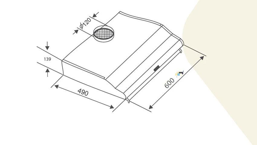 Máy hút mùi âm tủ Canzy CZ-CO60B